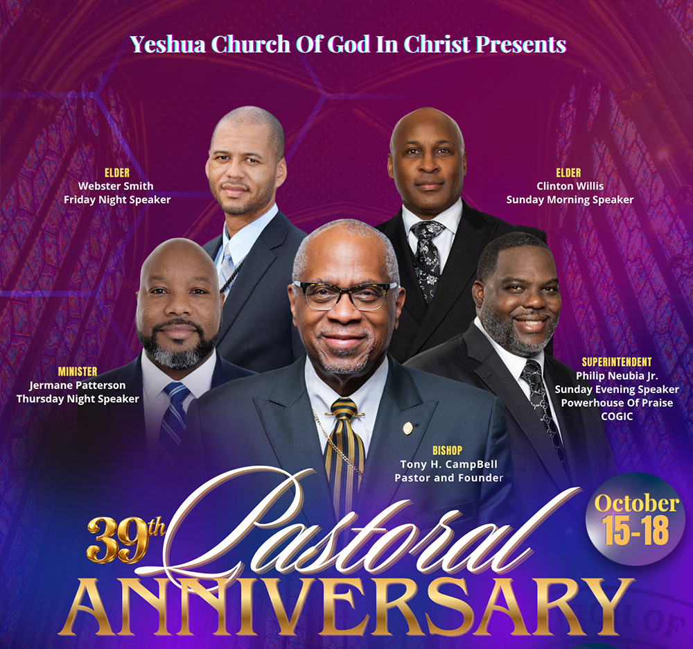 Celebrating 39 Years: BishopTony H. Campbell’s Pastoral Anniversary